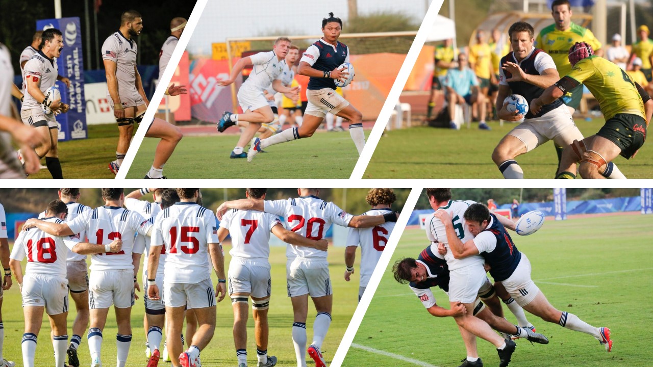 rugby collage